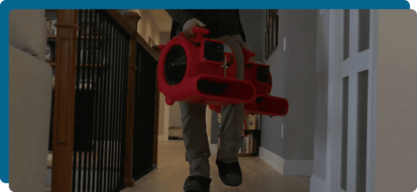 water damage restoration process